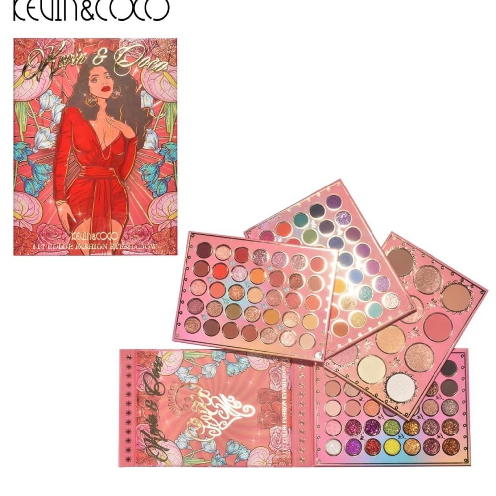 Kevin & Coco Selena 117 color eyeshadow/face palette